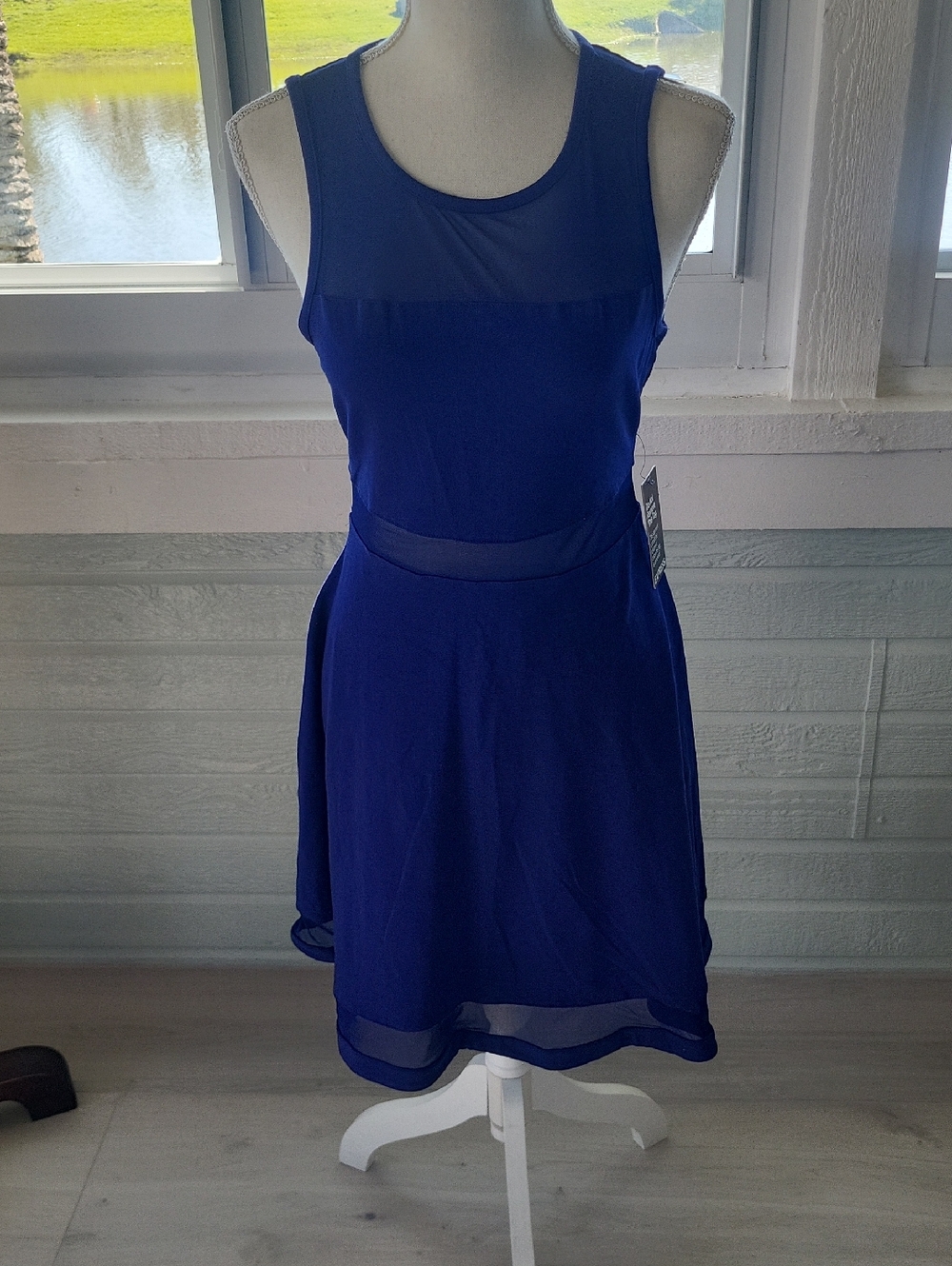 Express Sleeveless Cobalt Blue Mini Dress